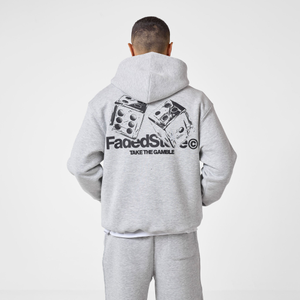 Dice Hoodie | Grey Marl