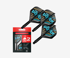 Target Darts Phil Taylor K-Flex No.2 Short - Black (Pack of 3)