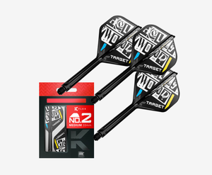 Target Darts Chris Dobey K-Flex No.2 Medium - Black (Pack of 3)