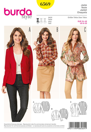 Patron de veste - Burda 6569