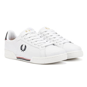 Fred Perry B722 Leather Men's White/Navy Trainers