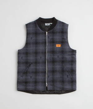 Service Works Thistle Plaid Work Vest - Black
