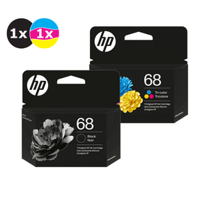 HP HP68BLKCLR2PK Value Pack Ink Cartridge (Original)