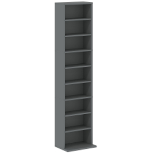 HOMCOM 260 Narrow CD Storage Unit - Grey