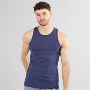 Kangaroo Poo Mens Muscle Back Vest Navy