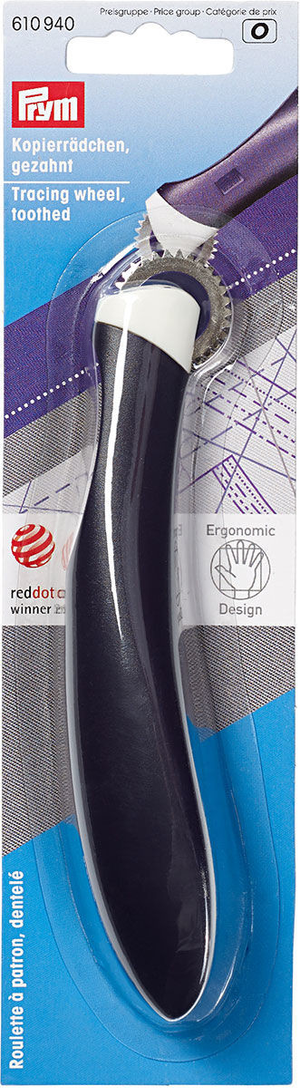 Roulette à patron dentelée ergonomique
