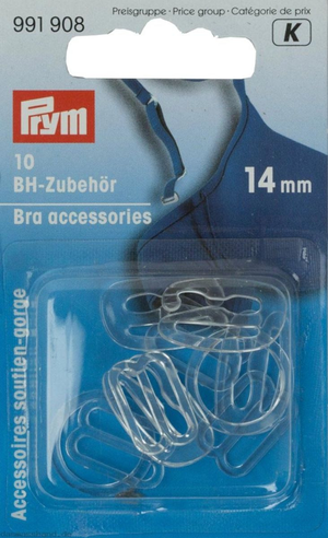Accessoires de soutien gorge 14 mm transparent