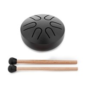 Gear4music Life 3" Steel Tongue Drum 6 Notes, A Pentatonic, Ink Black