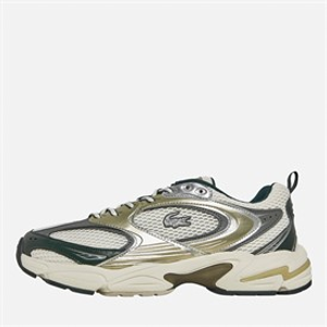 Lacoste Mens Storm 96 2K Trainers Off White/Dark Green