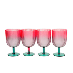 Summerhouse by Navigate Coconut Grove Ombre Set of 4 Stacking Wine Tumblers