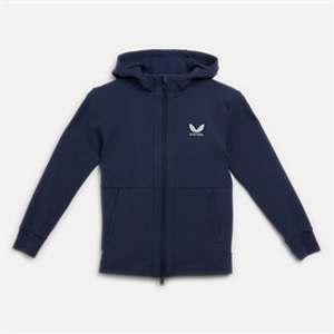 Castore Junior Boys Hooded Travel Jacket Peacoat