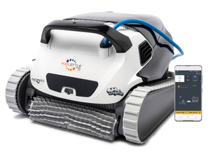 Dolphin Poolstyle 50i IoT Wi-Fi APP MyDolphin Plus Bluetooth Timer Digital - Robot Elettrico Pulitore per Piscina fino a 15 Mt - FONDO + PARETI + LINEA - Usato 2 settimane con Vari Segni sulla Scocca