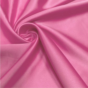 Tissu satin extensible - Rose