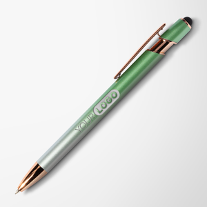 Engraved Metallic Ombré Alpha Stylus Pen with Rose Gold Trim