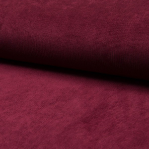 Tissu velours milleraies - Bordeaux