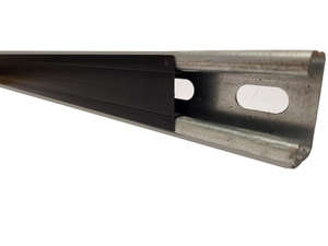 Black Plastic Channel Closure Strip - (1 Meter): Box of 25