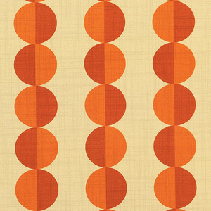 ANTE DECOR Valencia Printed Cotton Fabric Burnt Umber