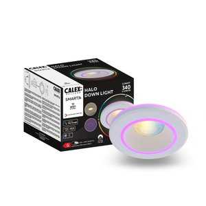 Calex Smart LED Recessed Spotlight Halo - White - 6.5W - RGB+CCT - Ø94mm