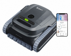 BWT ES Echo Senza Fili Cordless - APP Bluetooth / Wi Fi – Navigazione Ultrasuoni - Gyro - Robot Pulitore Piscina a Batteria da 4 a 15 Mt - FONDO + PARETI + LINEA - MY2026