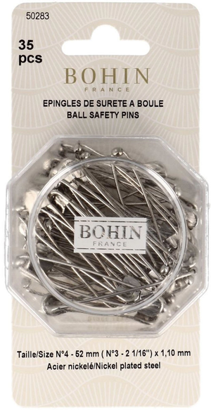 Boite de 35 épingles à nourrice à boule 52 mm Bohin