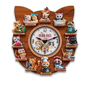 The Purr-fect Day Clock Collection