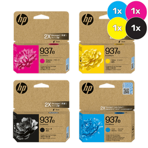 HP 937e Printer Cartridge Bundle - [1 x Cyan, Magenta, Yellow, Black]