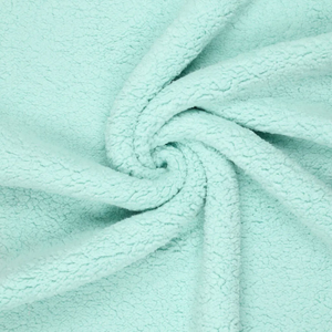 Tissu sherpa - Bleu glacier