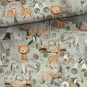 Tissu coton premium - Safari