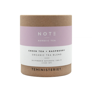 Teministeriet - herbata zielona NOTE Green Tea Raspberry Organic 20 saszetek