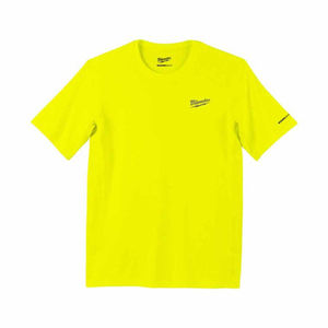 Milwaukee 4932493075 Workskin Warm Weather Short Sleeve T-Shirt Colour, Yellow (Size L)