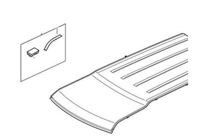 LR018080 - Right Hand Front Section of Roof Finisher for Land Rover Discovery 3 & 4 - For Vehicles with Short Roof Rails - Genuine Land Rover