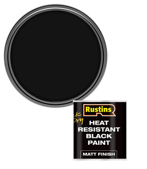 Rustins Quick Dry Heat Resistant Black Paint