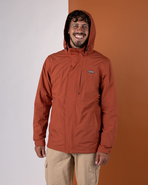 Whistler II Mens Waterproof Hooded Jacket in Orange
