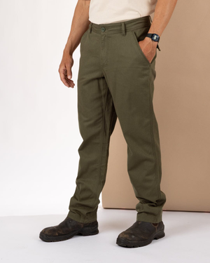 Marloes Mens Chino Trousers in Green