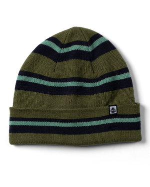 Ok Stripe Beanie in Green