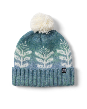 Quiver Fairisle Bobble Hat in Light Blue