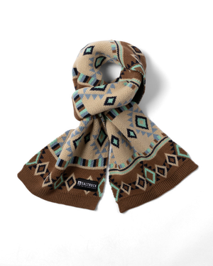 Metzi Aztec Scarf in Light Brown