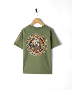 Beaver Creek Kids Short Sleeve T-Shirt in Green