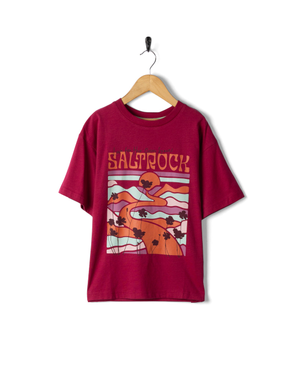 Vista Landscape -Kids Short Sleeve T-Shirt Pink
