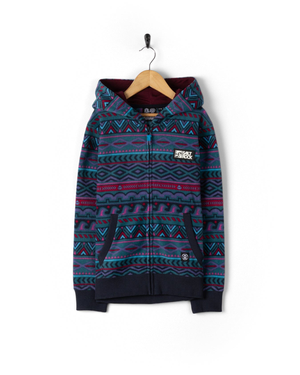 Treehouse Kids Microfibre Zip Fleece in Multi