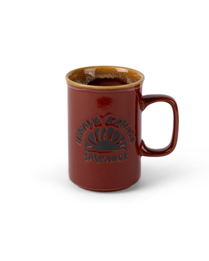 Inhale Exhale Mug in Dark Pink