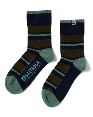 Ok Socks in Green Stripe