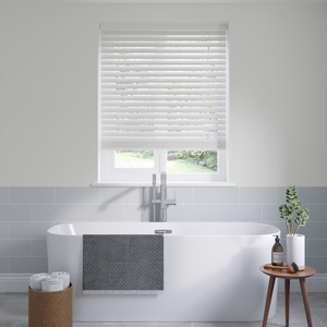 North Star White Wooden Blinds 50mm: 1180mm x 1200mm Exact