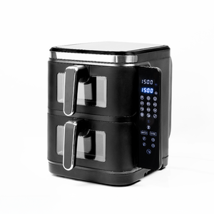 X Home Double Stack 2 Drawer Air Fryer 11 Litre - Black
