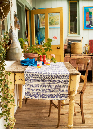 Blue Shells Table Runner