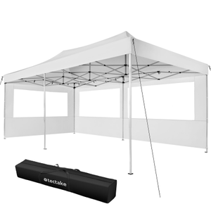 Gazebo pieghevole Viola 3x6 m con 2 elementi laterali
