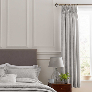 Kina Lined Curtains 66" x 72", Silver