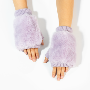 Stay Cosy Heated Mittens Lilac