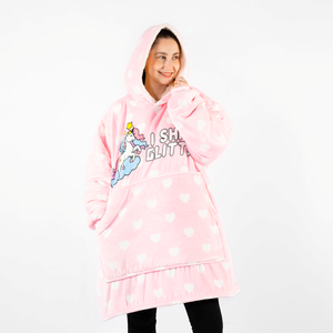 Stay Cosy 'I Sh*t Glitter' Unicorn Pink Oversized Blanket Hoodie - Universal Fit
