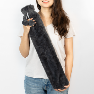 Stay Cosy Long Hot Water Bottle Grey